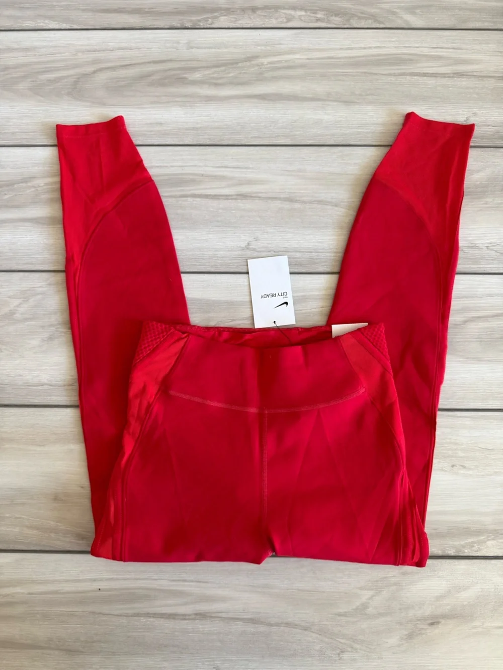 Nike City Ready Tight Fit Leggings Red Medium NWT
